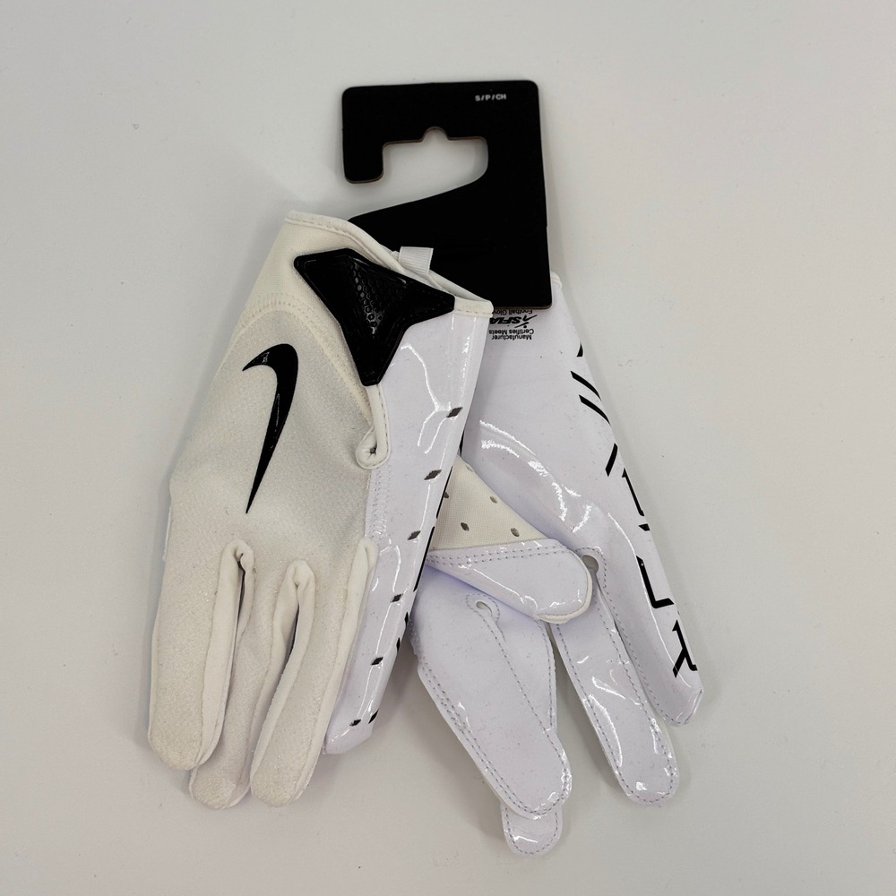 Nike Vapor‎ Jet Football Gloves Youth Small White Black New
